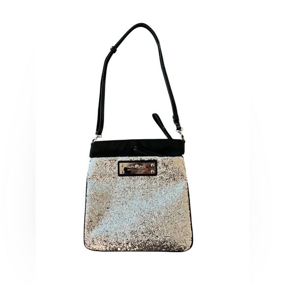 My Flat in London Black and Silver sequin bag - Picture 1 of 6
